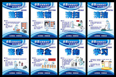 企业8S管理展板